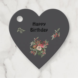 Étiquettes Cadeau Bouquet des mots clés rose Favoriser