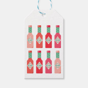 Étiquettes-cadeau Bouteilles de sauce chaud Bouteille chaude Cadeau