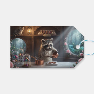 Étiquettes-cadeau Boutique de Chocolat Fantaisiste en Diorama avec R