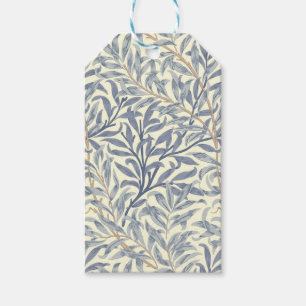 Étiquettes-cadeau Bouton bleu saule (par William Morris)