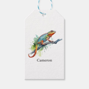Étiquettes-cadeau Branche de Couleurs : Art Caméléon, sur mesure