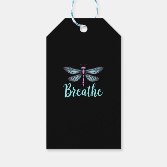 Étiquettes-cadeau Breathe Dragonfly Suicide Prevention mental health (Devant)