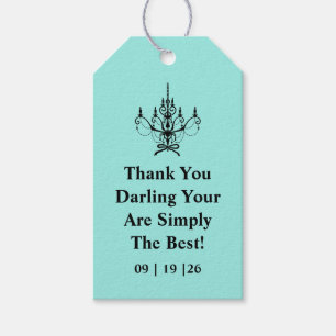 Étiquettes-cadeau Bride & Co. Remerciements de la fête de fiançaille