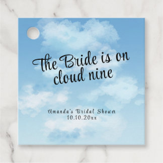 Étiquettes Cadeau Bride Is On Cloud Nine Bridal Shower