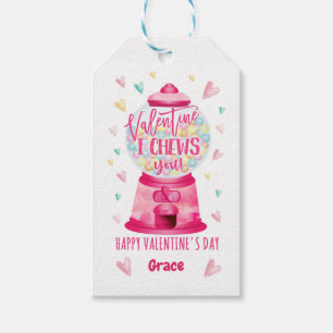 Étiquettes-cadeau Buble Gum Valentine Card, Choisissez Vous Valentin
