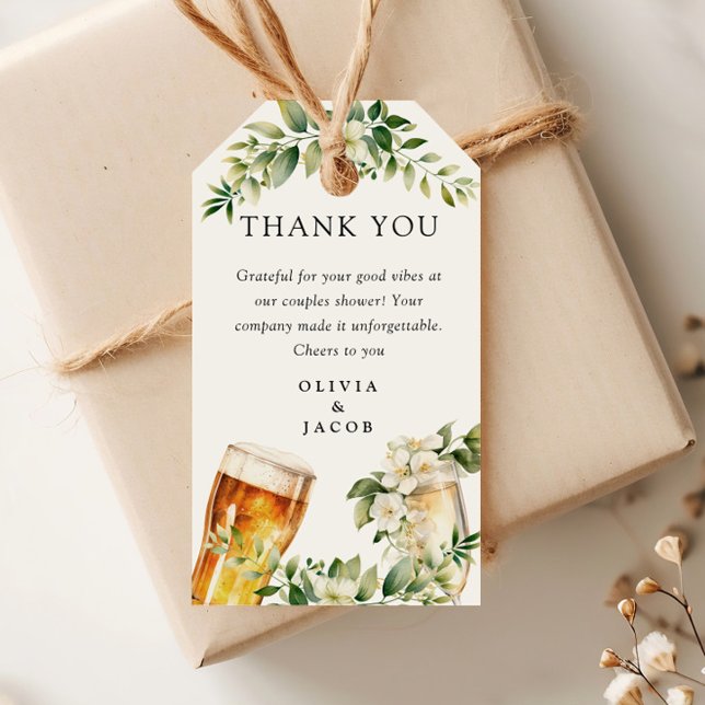 Étiquettes-cadeau Bulles et brasse Couples Douche (Créateur téléchargé)