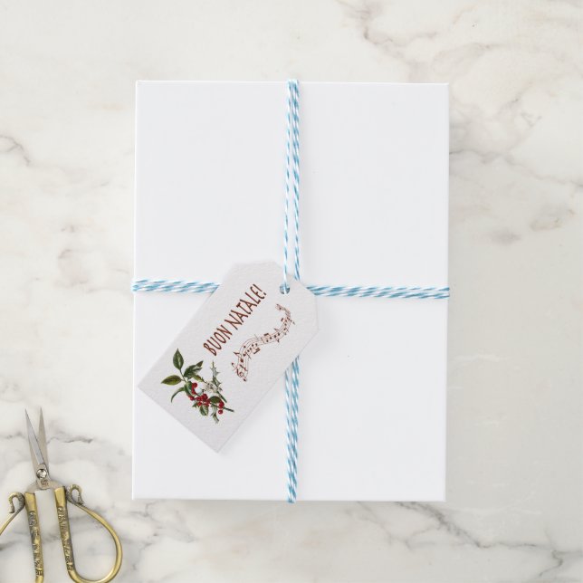 Étiquettes-cadeau Buon Natale (With Twine)
