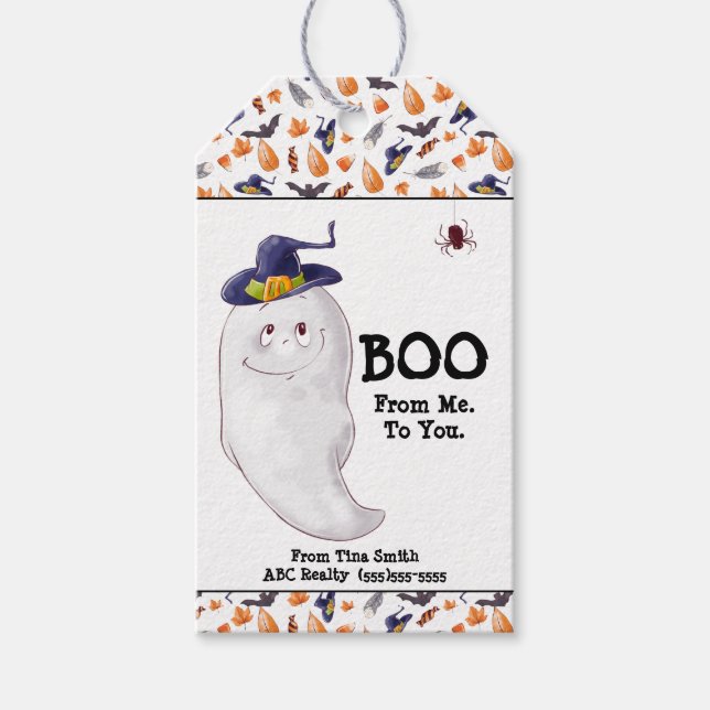 Étiquettes-cadeau Business Boom de moi à vous Halloween (Devant)
