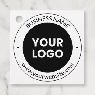 Étiquettes Cadeau Business Name & Website ou Slogan, Merci Etc.