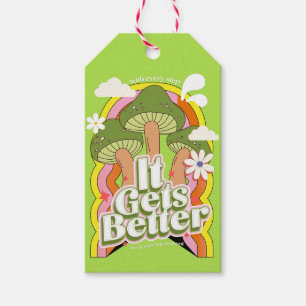 Étiquettes-cadeau Ça devient mieux   Sensations Super Good Vibes & R
