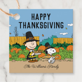 Étiquettes Cadeau cacahuètes | Charlie Brown Thanksgiving Ajouter Vo
