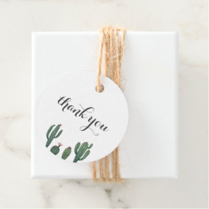 Étiquettes Cadeau Cactus Merci Plante