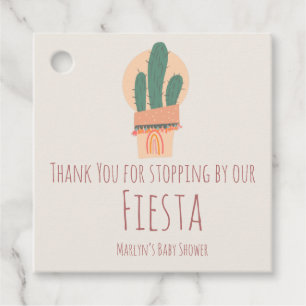 Étiquettes Cadeau Cactus moderne Plante pointé Rainbow Party