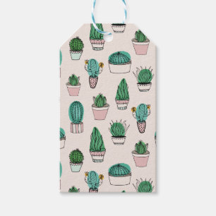 Étiquettes-cadeau Cactus Motif Succulent