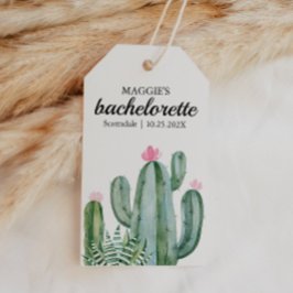 Étiquettes-cadeau Cactus Succulent Fleur Bachelorette Favoriser