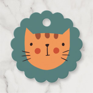 Étiquettes Cadeau Cadeau Cute Cat