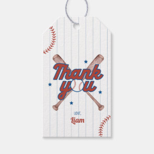Étiquettes-cadeau Cadeau d'anniversaire de baseball pour la recrue d