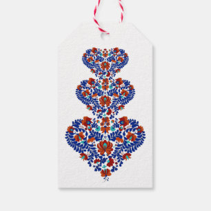 Étiquettes-cadeau Cadeau d'anniversaire / Hongrois rustique Matyo
