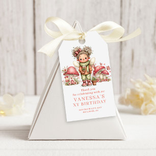 Étiquettes-cadeau Cadeau de Faveur Fleurs de Teint de 2e Anniversair