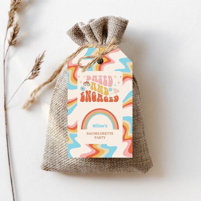 Étiquettes-cadeau Cadeau de Fête de Fiançailles et de Mariage Étourd (Créateur téléchargé)