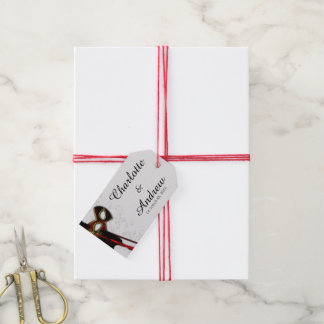 Étiquettes-cadeau Cadeau de mariage élégant masqué