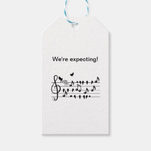 Étiquettes-cadeau Cadeau de musique personnalisé pour Baby Shower No