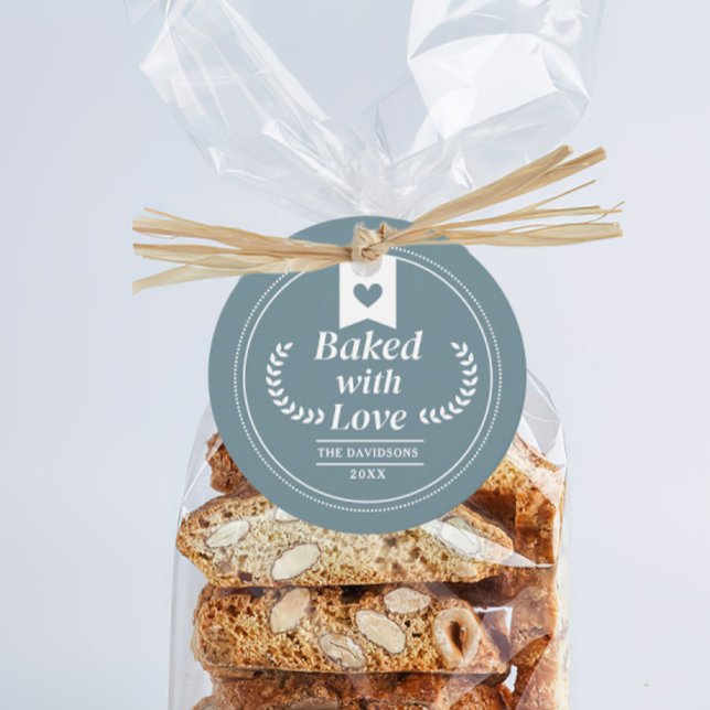 Étiquettes Cadeau Cadeau de Noël bleu (Créateur téléchargé)