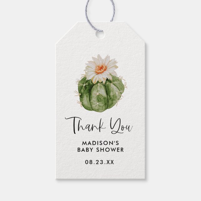 Étiquettes-cadeau Cadeau de remerciement de Baby Shower pour bébé ca (Devant)