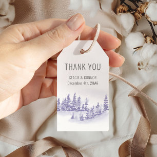 Étiquettes-cadeau Cadeau de remerciement de mariage à la lavande pou