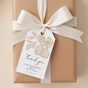 Étiquettes-cadeau Cadeau de Remerciement de Mariage Parfait Poire Do