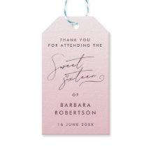 Cadeau de remerciement élégant écriture rose pour 