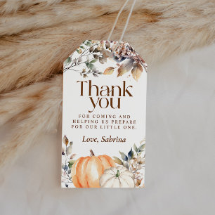 Étiquettes-cadeau Cadeau de remerciement pour Baby Shower automne ci