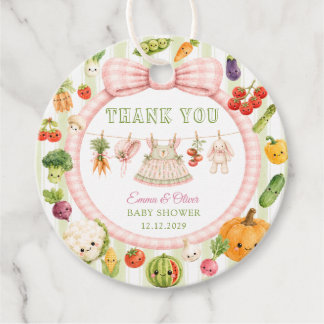 Étiquettes Cadeau Cadeau de remerciement pour Baby Shower Fille Élev