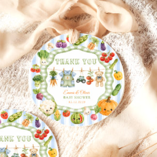 Étiquettes Cadeau Cadeau de remerciement pour Baby Shower Little Spr