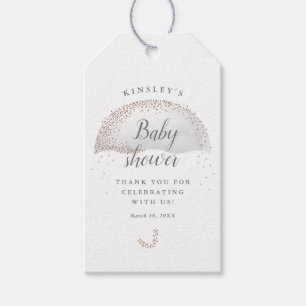 Étiquettes-cadeau Cadeau de remerciement pour baby shower parapluie 