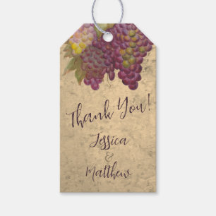 Étiquettes-cadeau Cadeau de remerciement pour couples de vignoble ru
