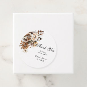 Étiquettes Cadeau Cadeau de Remerciement pour une Baby Shower Autoc