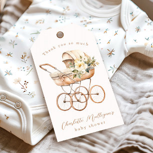 Étiquettes-cadeau Cadeau de remerciement pour une fête de bébé avec 