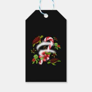 Étiquettes-cadeau Cadeau de tortue   Turtle Candy Sweet Christmas