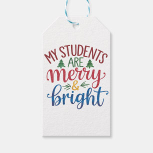 Étiquettes-cadeau Cadeau pour l'enseignant Mes élèves sont joyeux