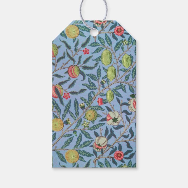 ÉTIQUETTES-CADEAU CADEAU : WILLIAM MORRIS : POMEGRANATES DESIGN (Devant)