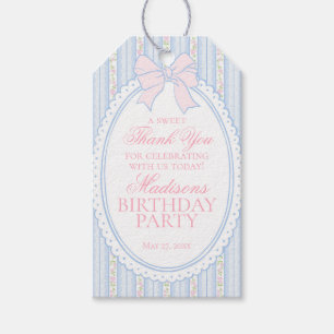 Étiquettes-cadeau Cadeaux de fête d'anniversaire floraux fantaisie v