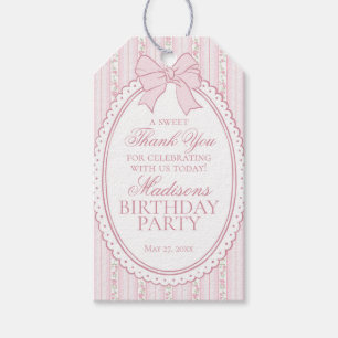 Étiquettes-cadeau Cadeaux de fête d'anniversaire floraux fantaisie v
