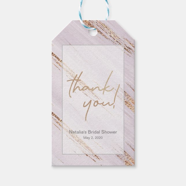 Étiquettes-cadeau Cadeaux de mariage moderne Merci (Devant)