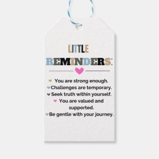 Étiquettes-cadeau Cadeaux de motivation inspirants Petits rappels