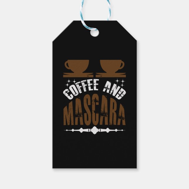 Étiquettes-cadeau Café Art Café Et Mascara (Devant)