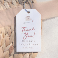 Cafe Bebe Aquarelle Remerciements Mignons pour Bab
