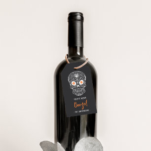 Étiquettes-cadeau Calavera Crâne Vous avez été Arrosé Halloween