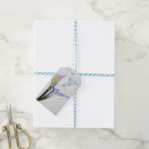 ÉTIQUETTES-CADEAU CALLA BLANCHE MENTIONNE DES BALISES CADEAUX