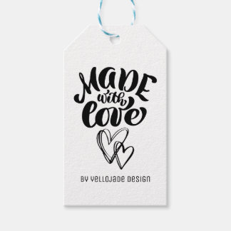 Étiquettes-cadeau Calligraphie minimaliste personnalisable faite ave